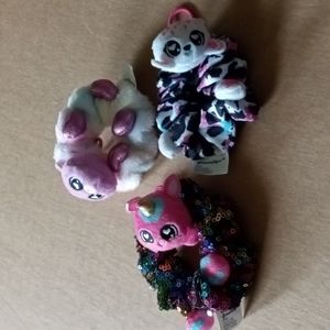 Scrunch Miez 3 Animal Ponytail Holders Scrunchies Lubbalu Posh Coco